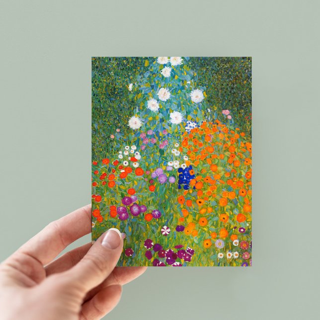 Postal Jardín de flores | Gustav Klimt (Subido por el creador)