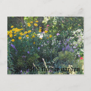 Postal Jardín de flores silvestres
