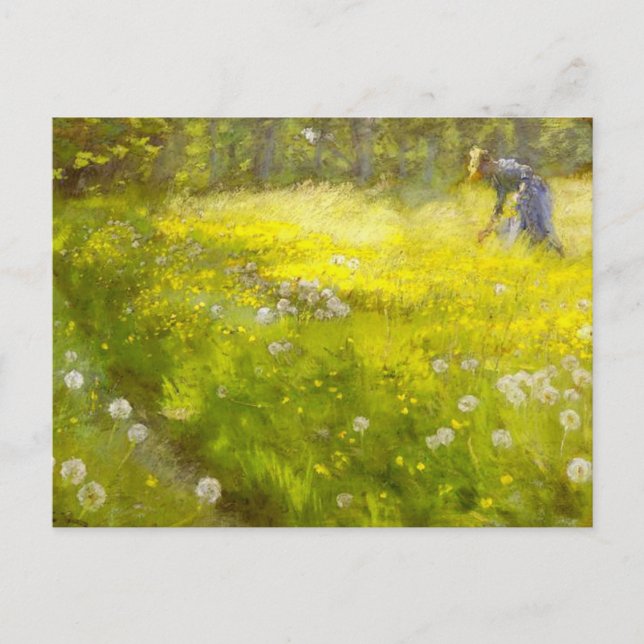 Postal Jardín de Kroyer en Skagen (Anverso)