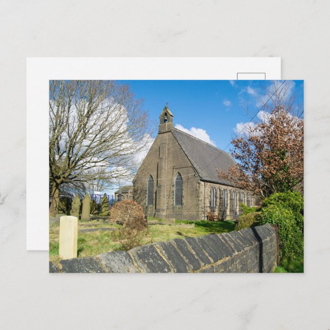 Postal Jardín de la iglesia de San Lucas, Norland (Anverso / Reverso)