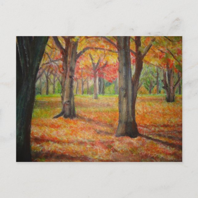 Postal Jardín de la tarde (Anverso)