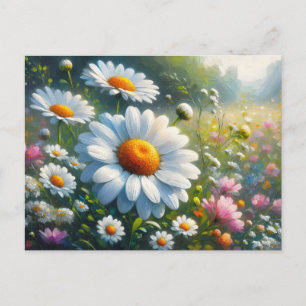 Postal Jardín de las margaritas