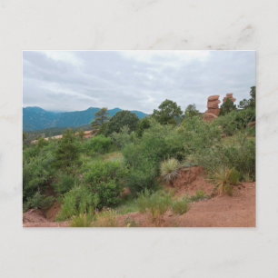 Postal Jardín de las montañas y colinas de los dioses