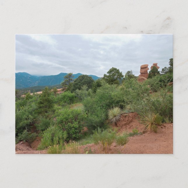 Postal Jardín de las montañas y colinas de los dioses (Anverso)