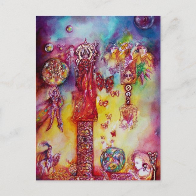 POSTAL JARDÍN DE LAS SOMBRAS PERDIDAS, LA FAERÍA Y LAS MA (Anverso)