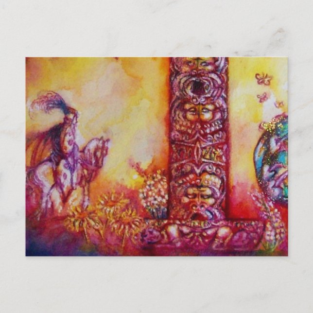 POSTAL JARDÍN DE LAS SOMBRAS PERDIDAS, LA NOCHE Y EL CABA (Anverso)