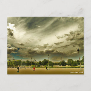 Postal Jardín de las Tullerías, París, Francia