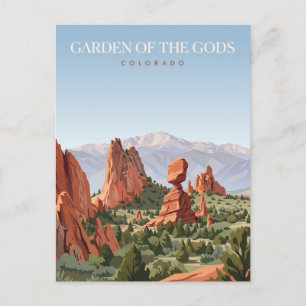 Postal Jardín de los Dioses Colorado