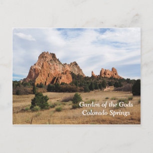 Postal Jardín de los Dioses, Primavera Colorado