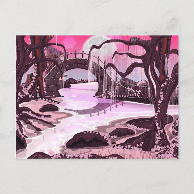 Postal Jardín de Medición Japonés (Anverso)