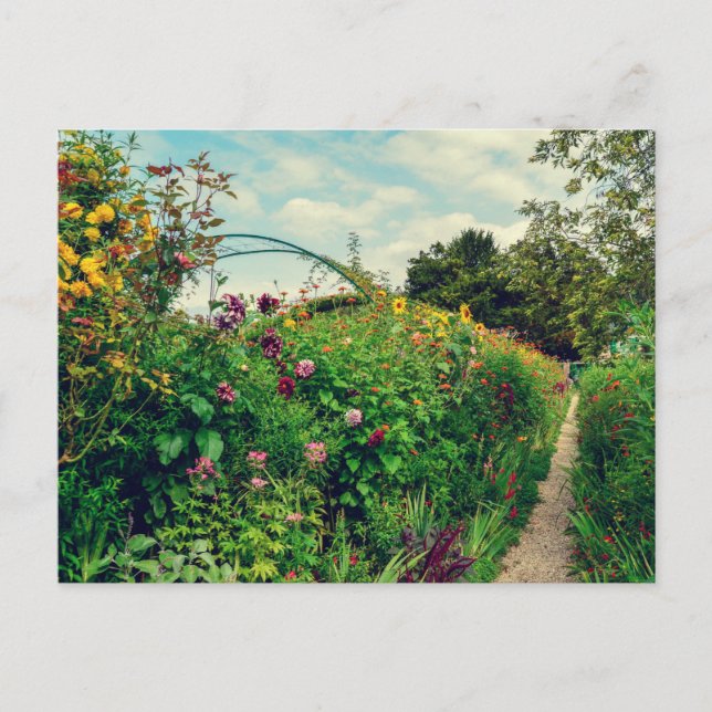 Postal Jardín de Monet (Anverso)