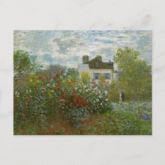 Postal Jardín de Monet en el Bella Artes argentino (Anverso)