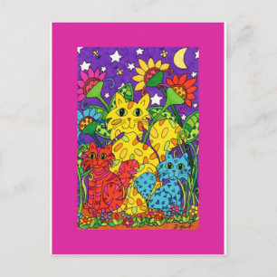 Postal Jardín de Noche