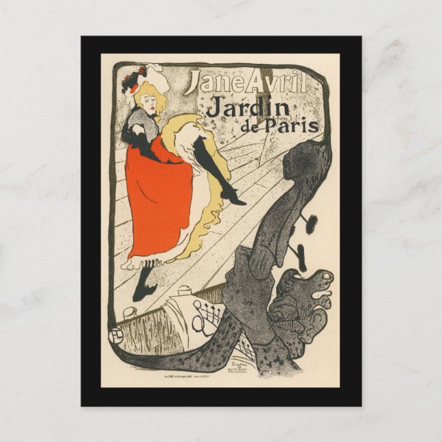 Postal Jardin de París (Anverso)