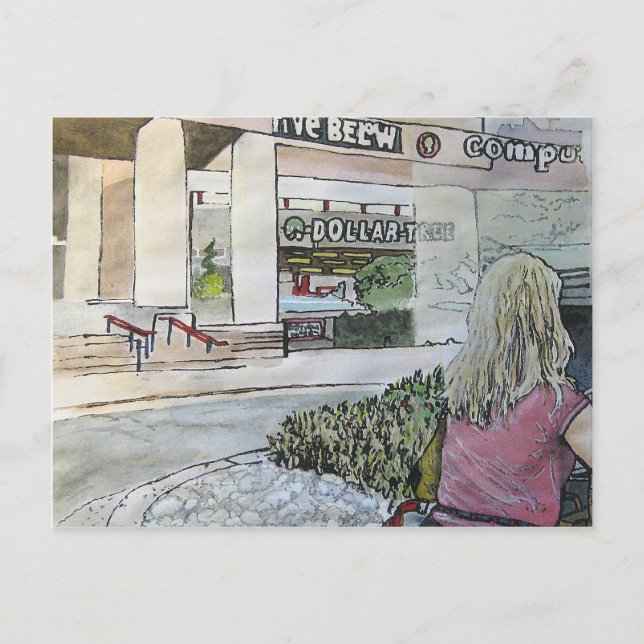 Postal Jardín de rock cuasi oriental (Anverso)