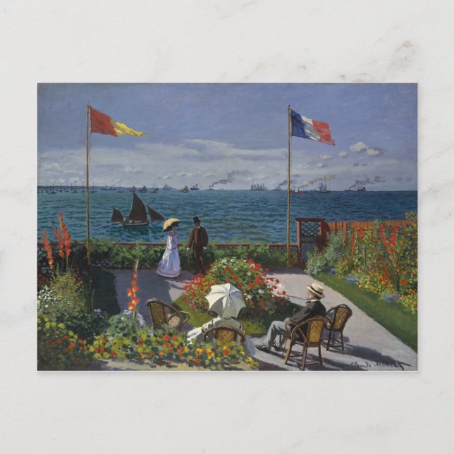 Postal Jardín de Sainte-Adresse (1867) (Anverso)
