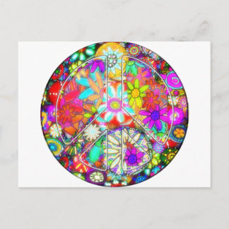 Postal jardín de señales de paz