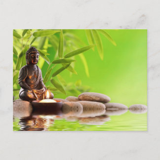 Postal jardín de serenidad buddha zen