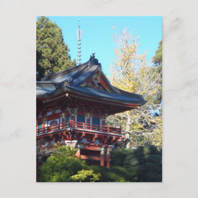 Postal Jardín de té japonés - San Francisco (Anverso)