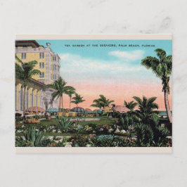 Postal Jardín de té vintage en Breakers Palm Beach Postca