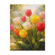 Jardín de Tulipanes - Estilo Pictórico