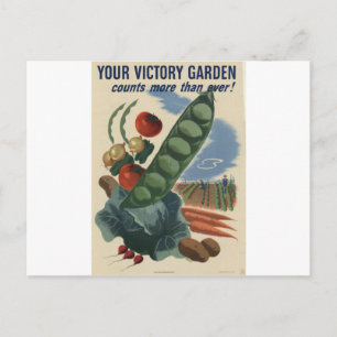 Postal jardín de victorias poster ww2