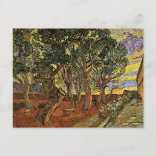 Postal Jardín del Hospital de Saint-Paul por Vincent van 