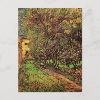 Postal Jardín del Hospital Saint-Paul, Vincent van Gogh