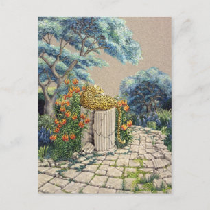 Postal Jardín del leopardo