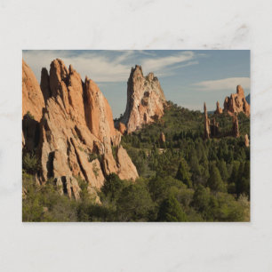 Postal Jardín del lugar histórico de los dioses