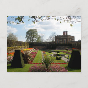 Postal Jardín del palacio del Hampton Court
