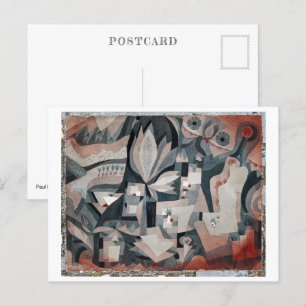 Postal Jardín del refrigerador seco   Paul Klee