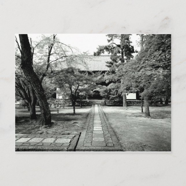 Postal Jardín del templo de Japón (Anverso)
