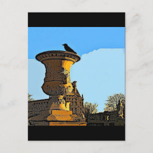 Postal Jardin des Tuileries Cuervo - Pintura