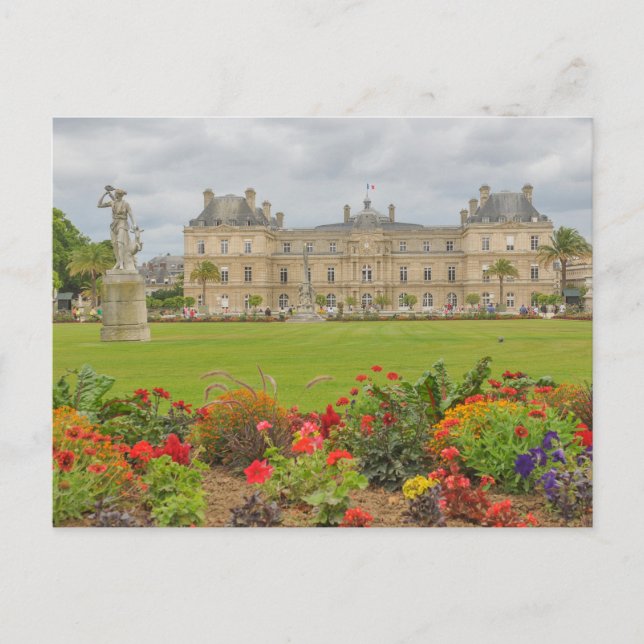 Postal Jardin du Luxembourg (Anverso)