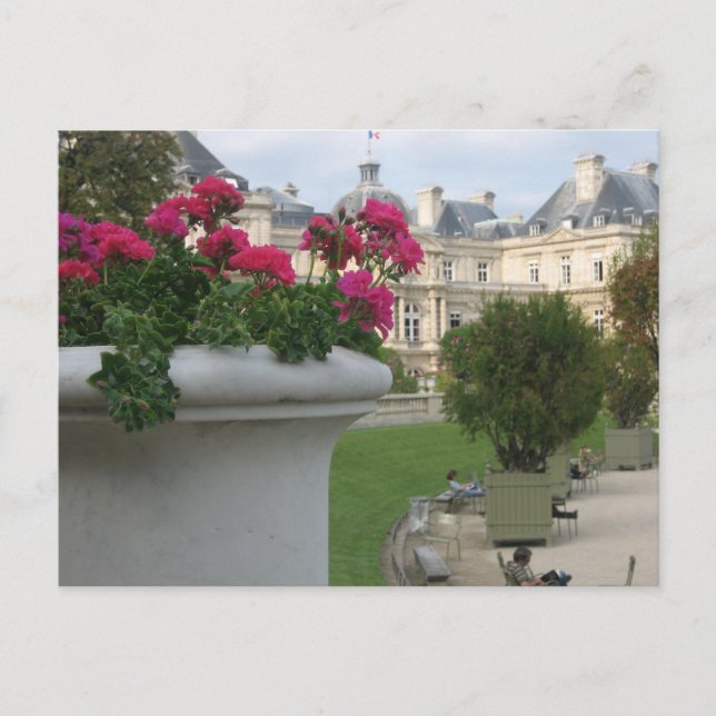 Postal Jardin du Luxembourg (Anverso)