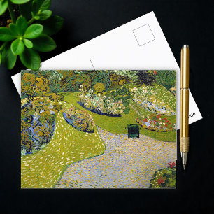 Postal Jardín en Auvers, Vincent van Gogh