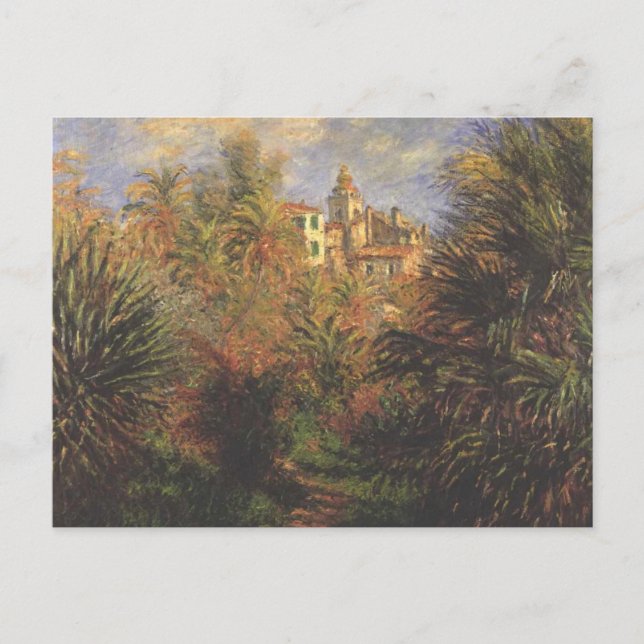 Postal Jardín en Bordighera - Claude Monet - c1900 (Anverso)