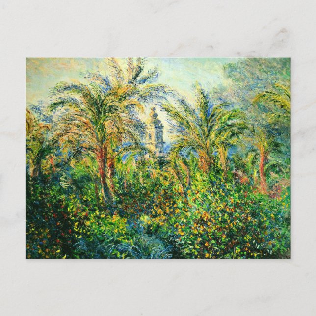 Postal Jardín en Bordighera, impresión de la mañana (Anverso)