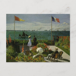 Postal Jardín en Saint Adresse por Claude Monet