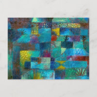 Jardín en terraza (1920) pintura de Paul Klee