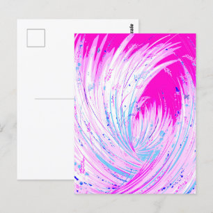 Postal Jardín encantado rosa