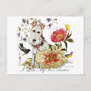 Postal Jardín Fox Terrier