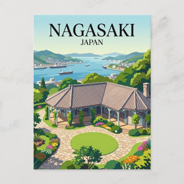 Postal Jardín Glover Japón (Anverso)