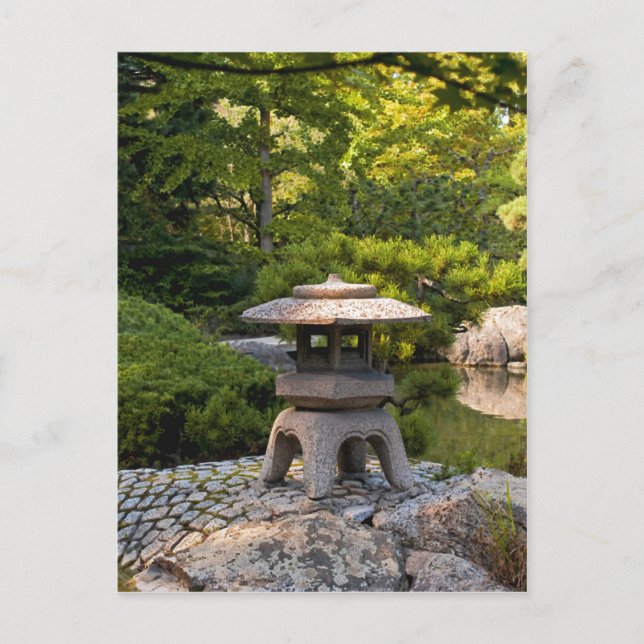 Postal Jardín japonés (Anverso)