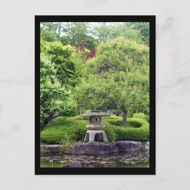 Postal jardín japonés (Anverso)