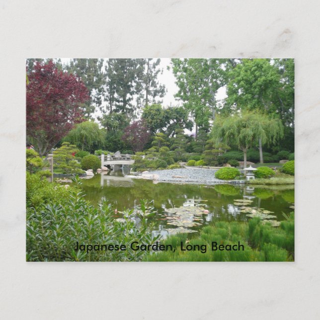 Postal Jardín japonés (Anverso)
