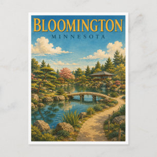Postal Jardín Japonés de Bloomington Minnesota GeoSaga
