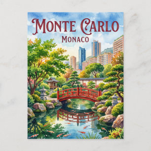 Postal Jardín Japonés (Japanese Garden), Montecarlo