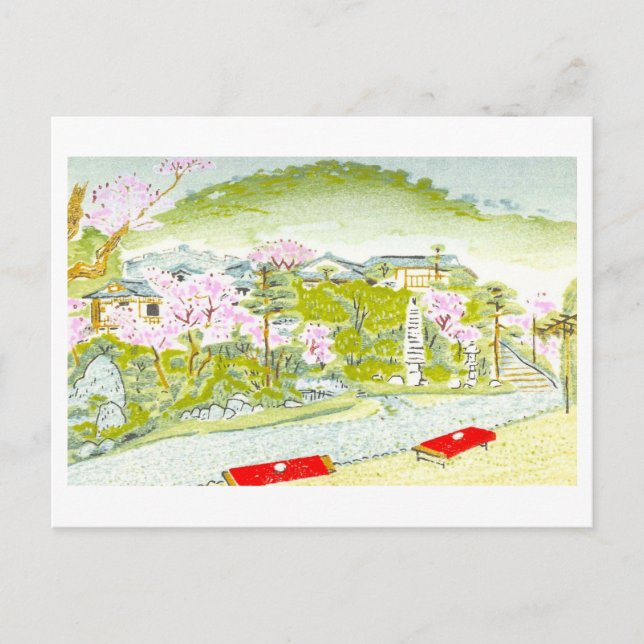 Postal Jardín Japonés Vintage (Anverso)